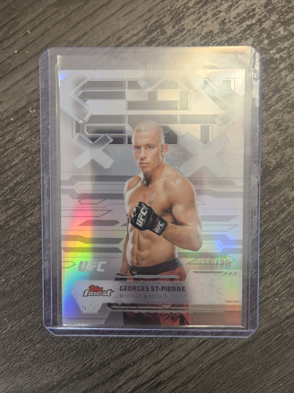 Georges St-Pierre UFC Trading Card - Silver Holographic